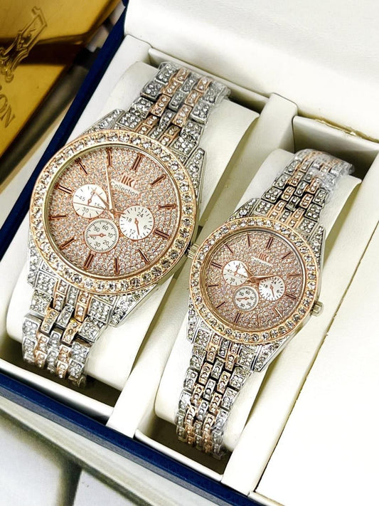 Stylish Unisex Rose Gold Analogue Watch,Water Resistant